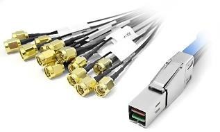 Proprietary Mini SAS HD to SMA cable, optional accessory