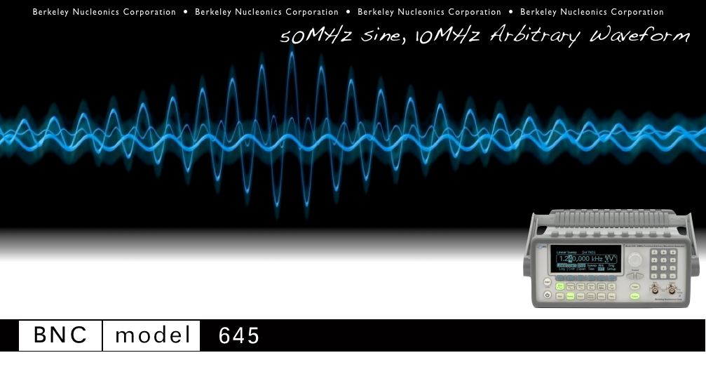 Model 645 Arbitrary Waveform Generator, 50 MHz | BNC