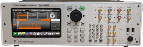 Berkeley Nucleonics Model 685 arbitrary waveform generator, front view