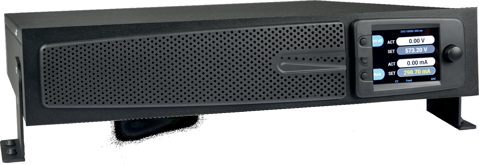 HVX-Series high-voltage power supply, 2U rack unit