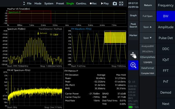FM Demodulation in SpectraCore