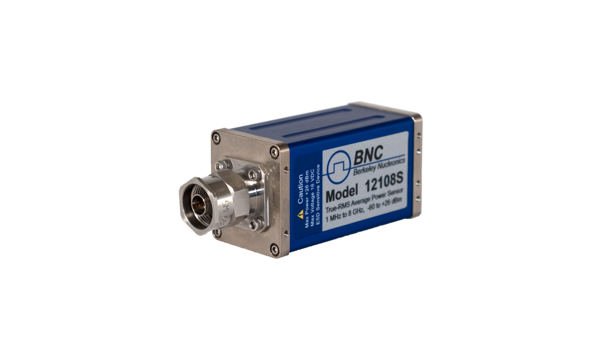 Model 12108S true-RMS average power sensor, 1 MHz to 8 GHz, Type-N connector.